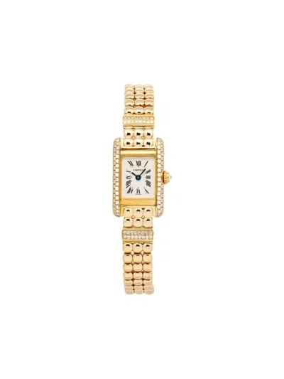 Pre-owned Cartier  Tank Mini 15mm In Neutrals