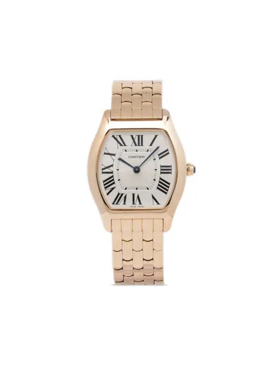 Pre-owned Cartier  Tortue 31mm In Silver