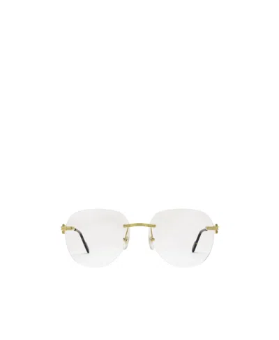 Cartier Première De  Aviator-frame Glasses In White