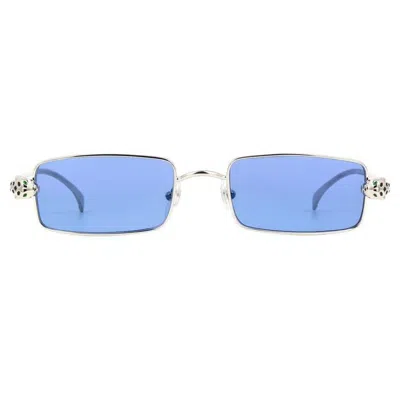 Cartier Premiere De  Light Blue Rectangular Unisex Sunglasses Ct0473s 004 54