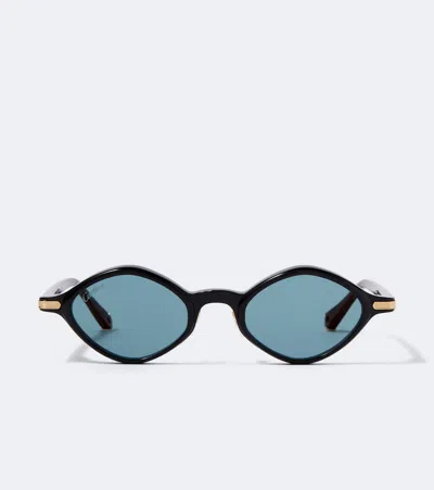 Cartier Première De  Oval Sunglasses In Blue