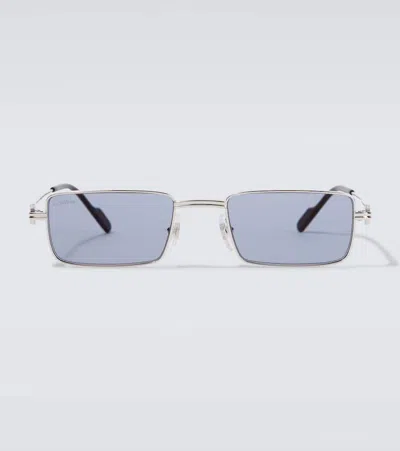 Cartier Première De  Rectangular Sunglasses In Blue
