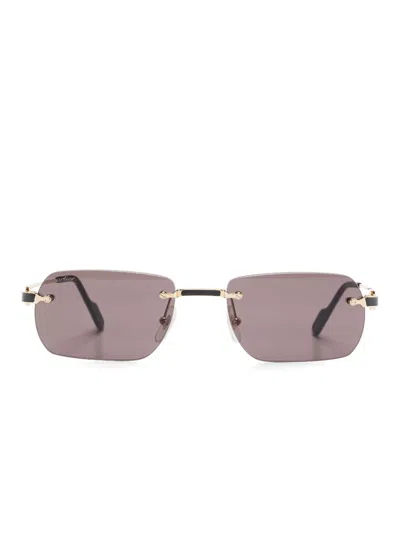 Cartier Première De  Sunglasses In Black