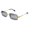 Cartier Premiere De  Violet Multi Treatment Rectangular Men's Sunglasses Ct0271s 006 58