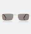 Cartier Première Rectangular Sunglasses In Gold