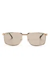 Cartier Première Sunglasses In ゴールドトーン