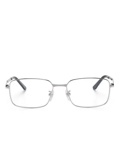 Cartier Rectangle-frame Glasses In シルバートーン