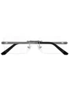 Cartier Rimless Rectangular Glasses In 灰色