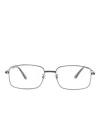 Cartier Rectangle-frame Glasses In Gray