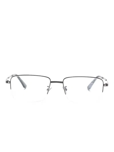 Cartier Rectangle-frame Glasses In Metallic