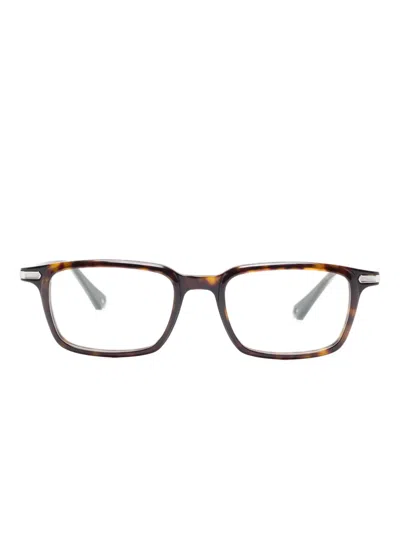 Cartier Rectangle-frame Glasses In Brown