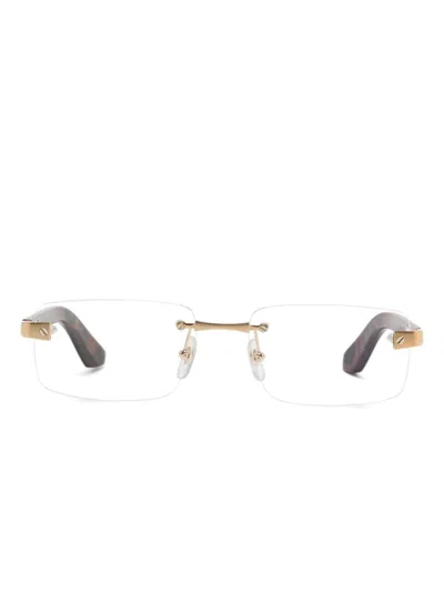 Cartier Rectangle-frame Glasses In White