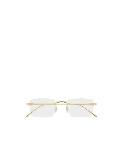Cartier Rimless Rectangle Glasses In Gold | ModeSens