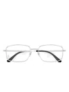 Cartier Brille Mit Eckigem Gestell In Gray