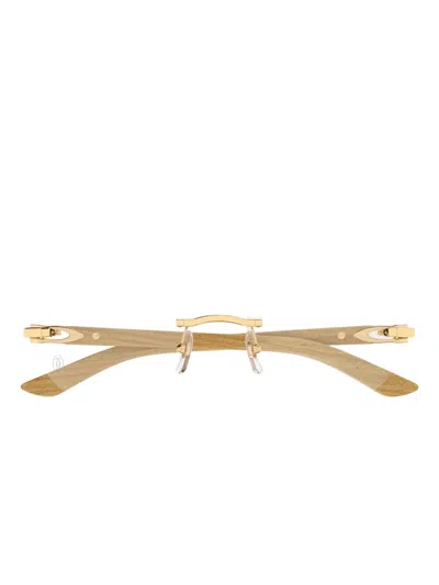 Cartier Rectangle-frame Glasses In Neutral