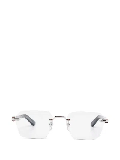 Cartier Rectangle-frame Glasses In Purple