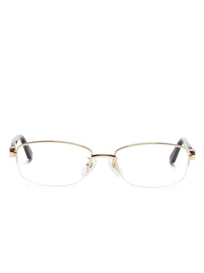 Cartier Rectangle-frame Glasses In Red