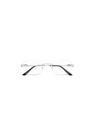 CARTIER CARTIER RECTANGLE-FRAME RIMLESS GLASSES