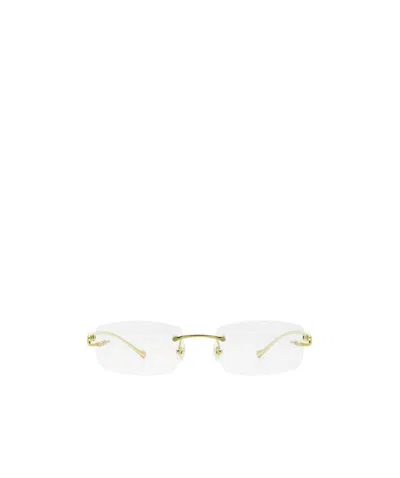 Cartier Rectangle Frame Glasses In White