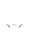 Cartier Rectangle-frame Rimless Glasses In White