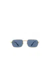 Cartier Rectangle Frame Sunglasses In Blue