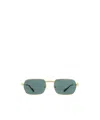 Cartier Rectangle Frame Sunglasses In Green