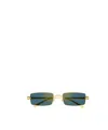 Cartier Rectangle Frame Sunglasses In Multicolor