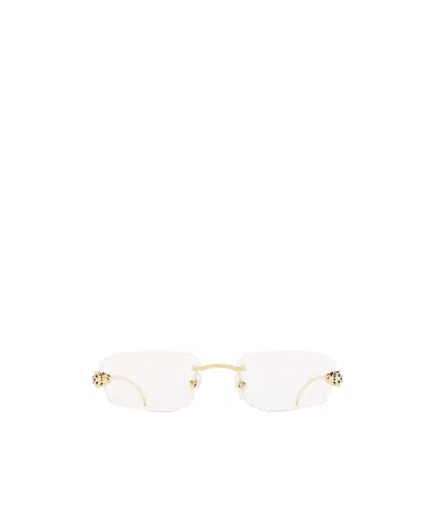 Cartier Rectangle Frameless Glasses In White