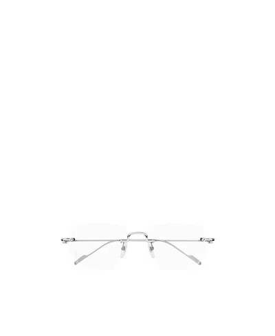 Cartier Rectangle Rimless Glasses In White