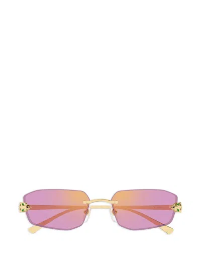 Cartier リムレス スクエアサングラス In Neutral