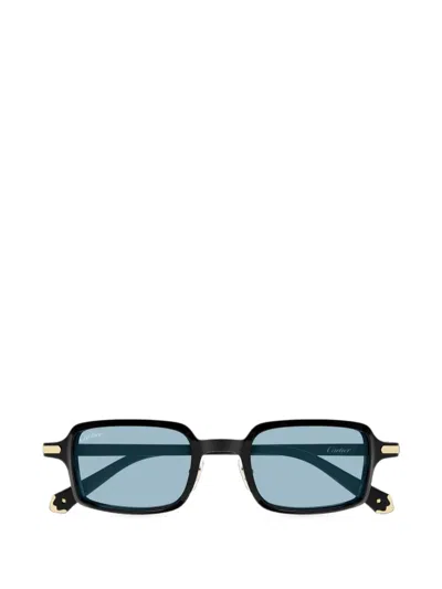 Cartier Rectangle-frame Sunglasses In Multi