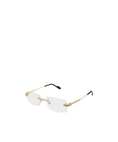 Cartier Rectangular Flat Mirror In Gold