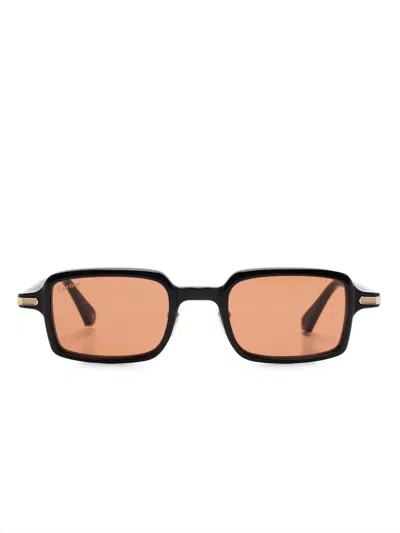 Cartier Rectangular-frame Sunglasses In Black