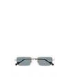 Cartier Rectangular Frame Sunglasses In Blue