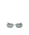 Cartier Rectangular Frame Sunglasses In Gray