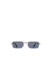 Cartier Rectangular Frame Sunglasses In Gray