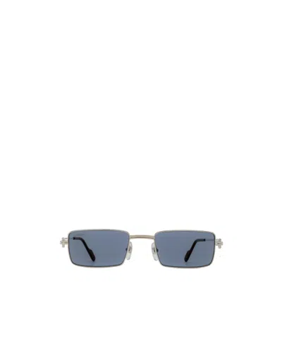 Cartier Rectangular Frame Sunglasses In Gray