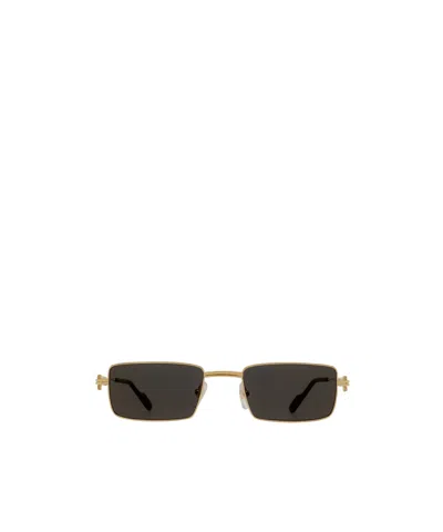Cartier Rectangular Frame Sunglasses In Green