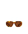 Cartier Rectangular Frame Sunglasses In Havana
