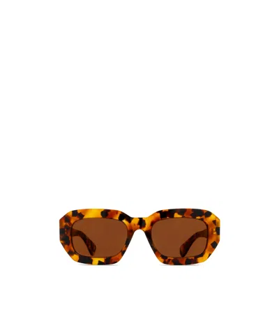 Cartier Rectangular Frame Sunglasses In Havana