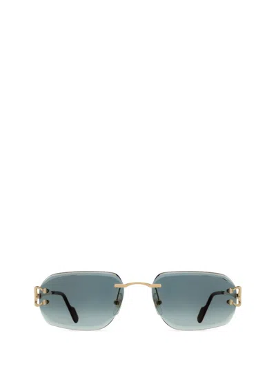 Cartier Rectangular Frame Sunglasses In Multi