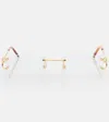 Cartier Gold Rimless Glasses In Gold