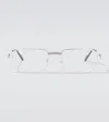 Cartier Rectangular Glasses In Silver