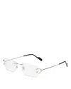 Cartier Ct0344o C Di Eyeglasses In Silver