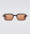 Cartier 49mm Small Rectangular Sunglasses In Black