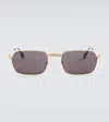 Cartier Rectangular Sunglasses In Black