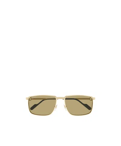 Cartier Rectangular Sunglasses In Nude