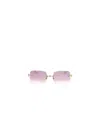 Cartier Rectangular Sunglasses In Pink