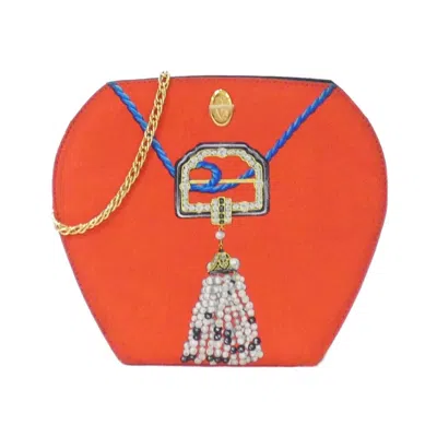 Pre-owned Cartier Red Color Satin Shoulder Bag ()