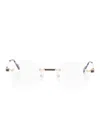 Cartier Rimless Glasses In 金色